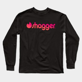 Tinder Parody Shirt - Shagger Long Sleeve T-Shirt